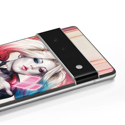 DC Comics Harley Quinn Rebirth Cover #1 Legacy Color Variant Art by Art Germ Google Pixel 6 Pro Skin